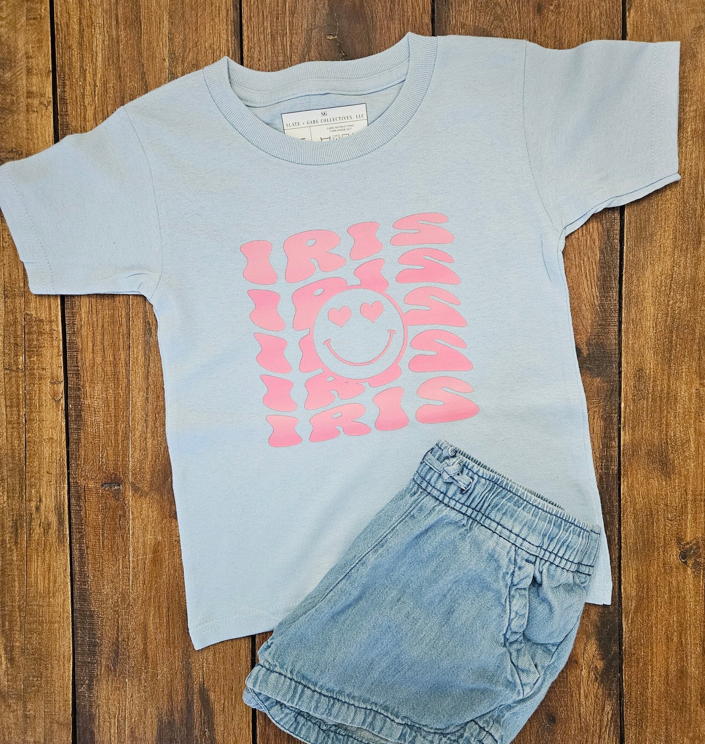 Personalized Smiley Short Sleeve Tee (Toddler)