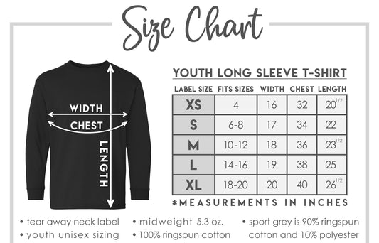 On Santa's Cool List Long Sleeve Tee **YOUTH ONLY**