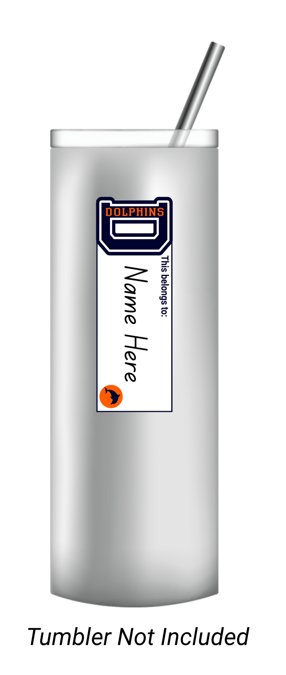 Dolphin Label Sticker