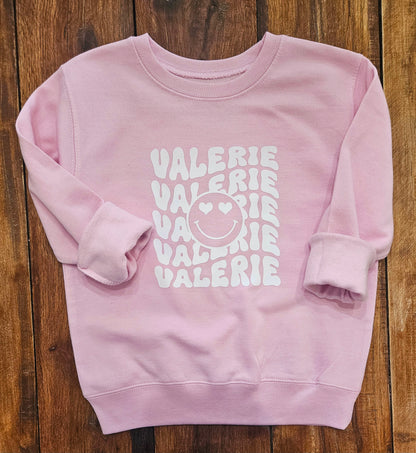 Personalized Smiley Sweatshirt (Toddler)