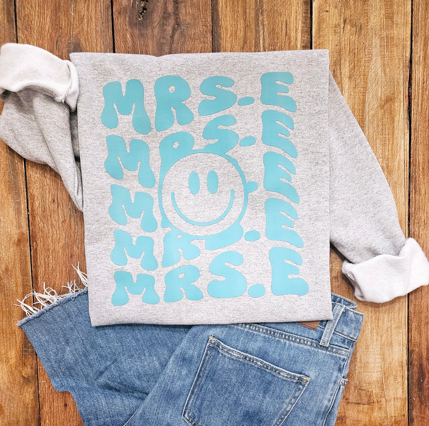 Personalized Smiley Sweatshirt (Adult)