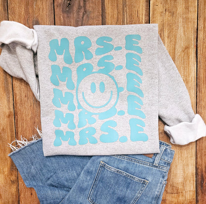 Personalized Smiley Sweatshirt (Adult)