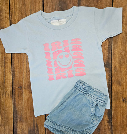 Personalized Smiley Short Sleeve Tee (Toddler)