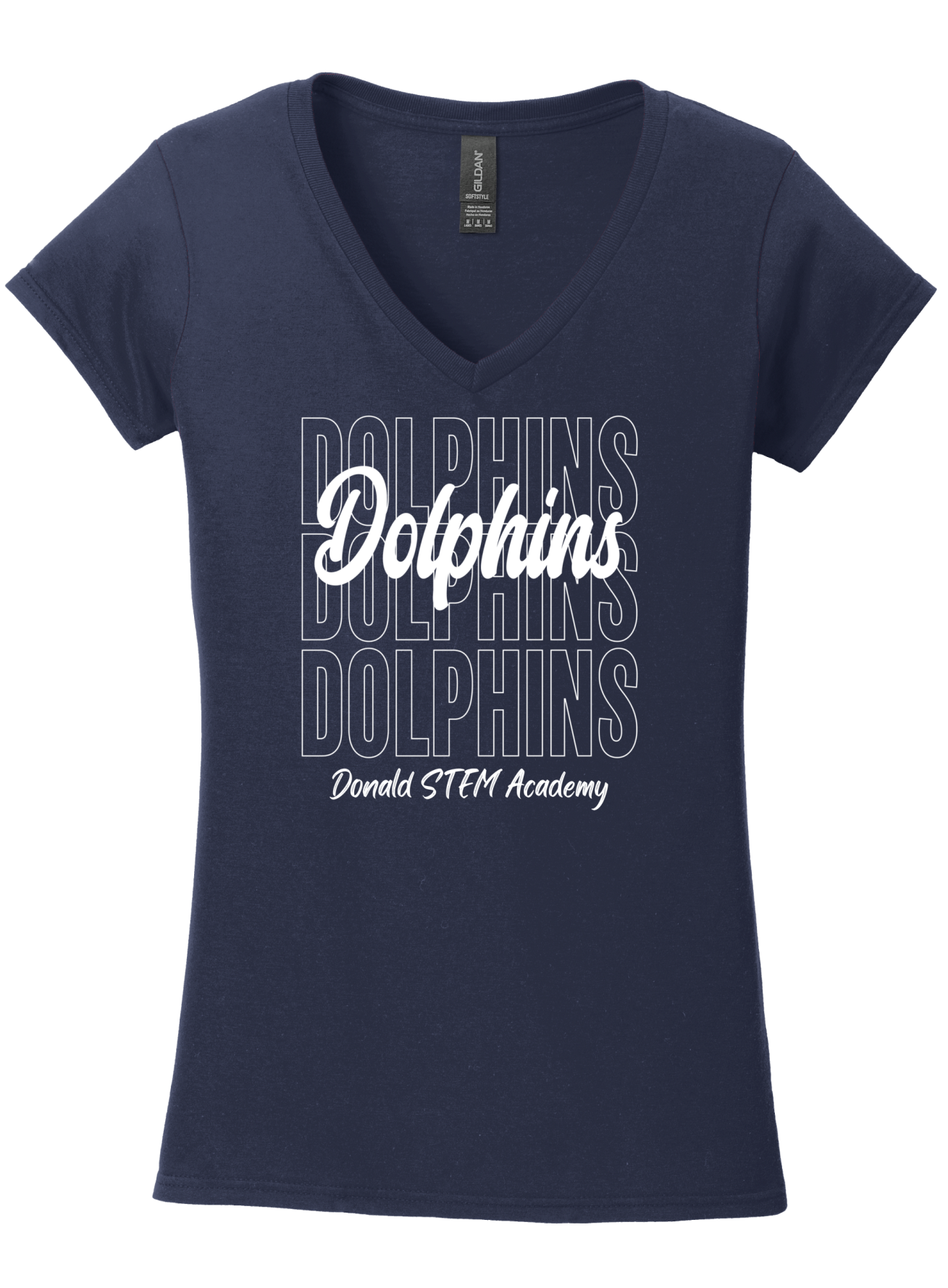 Dolphins V-Neck Tee (ADULT ONLY)