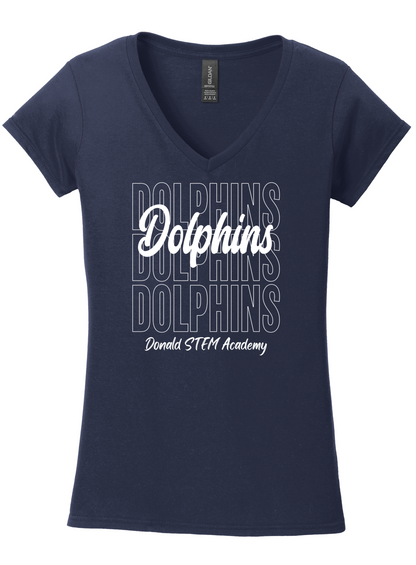 Dolphins V-Neck Tee (ADULT ONLY)