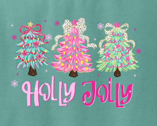 Holly Jolly Comfort Color Sweatshirt (Adult Only)