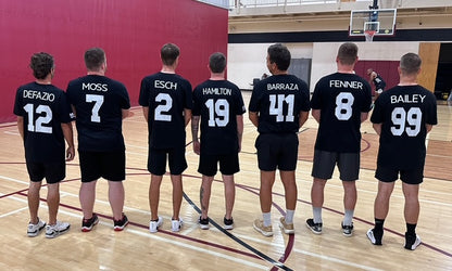Men in Black Basketball Shirts - Soft Style