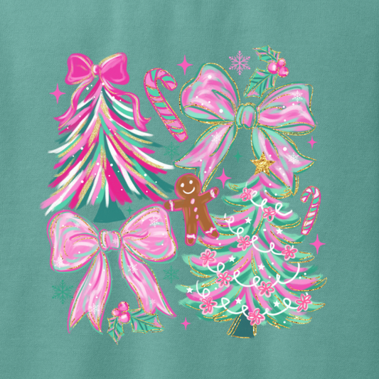 Christmas Tree Comfort Color Sweatshirt(Adult Only)