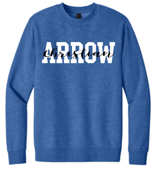 Arrow Christian Academy Crew Neck Sweatshirt - Youth (District)