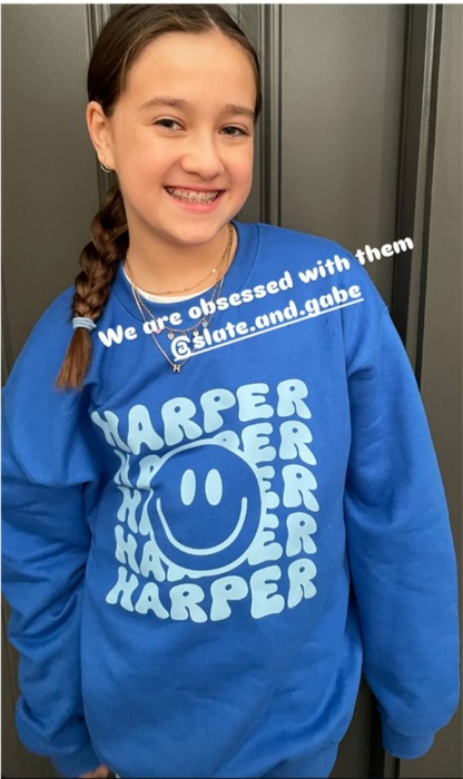 Personalized Smiley Sweatshirt (Adult)