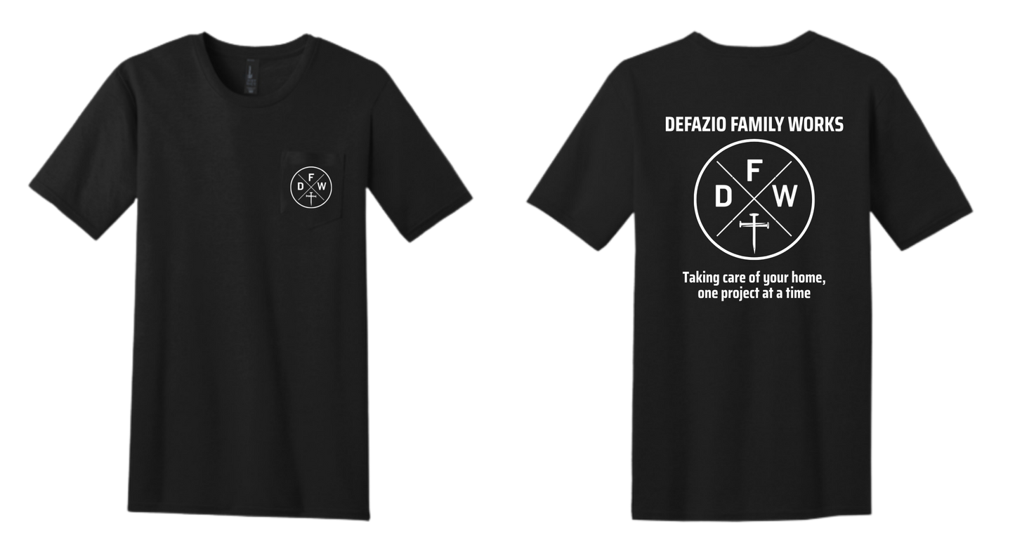 Defazio Family Works Logo Pocket T-Shirts