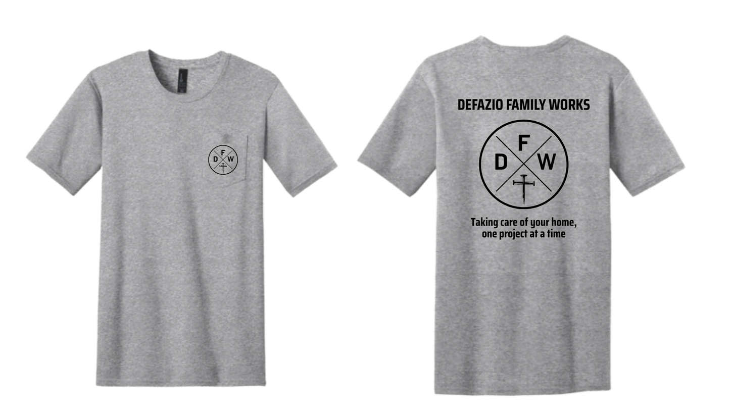 Defazio Family Works Logo Pocket T-Shirts