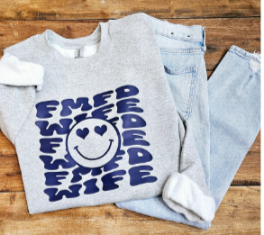 Personalized Smiley Sweatshirt (Adult)