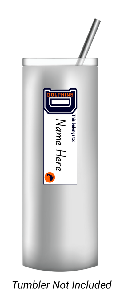 Dolphin Label Sticker