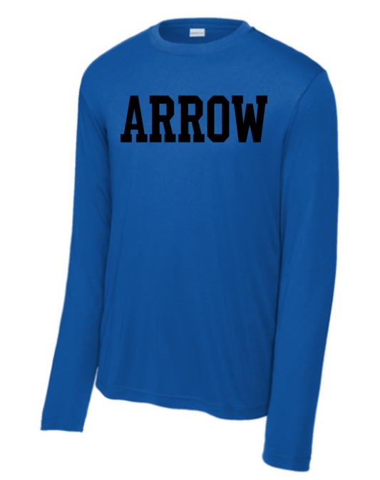 Arrow Long Sleeve Athletic T-Shirt - Adult (Sport-Tek)