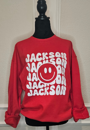 Personalized Smiley Sweatshirt (Adult)