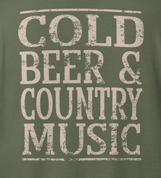 Cold Beer & Country Music Shirt
