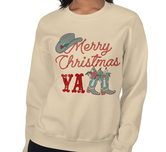 Merry Christmas Y'all Sweatshirt