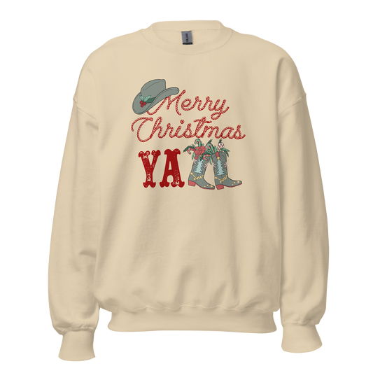 Merry Christmas Y'all Sweatshirt